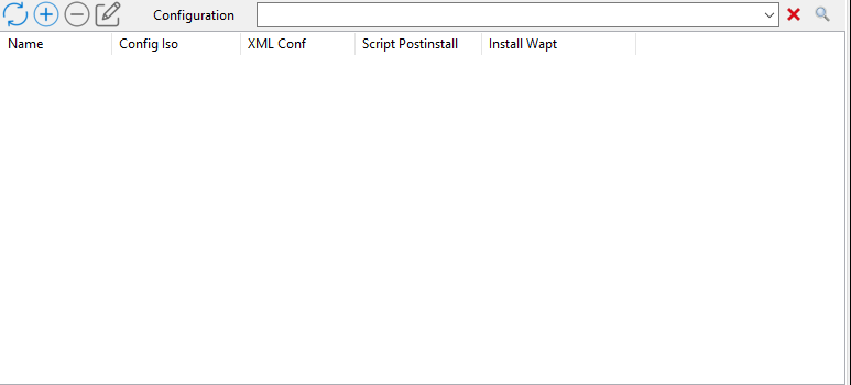 XML answer file section of the WADS Console