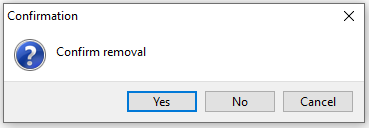 Confirmation window to remove a licence from the WAPT Console